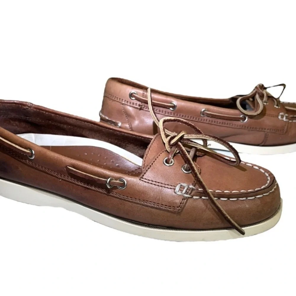 Lauren Ralph Lauren | Men Brown Leather Classic Boat Style Shoes